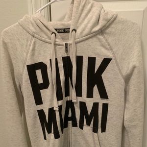 Pink Zip Up Hooded Jacket
